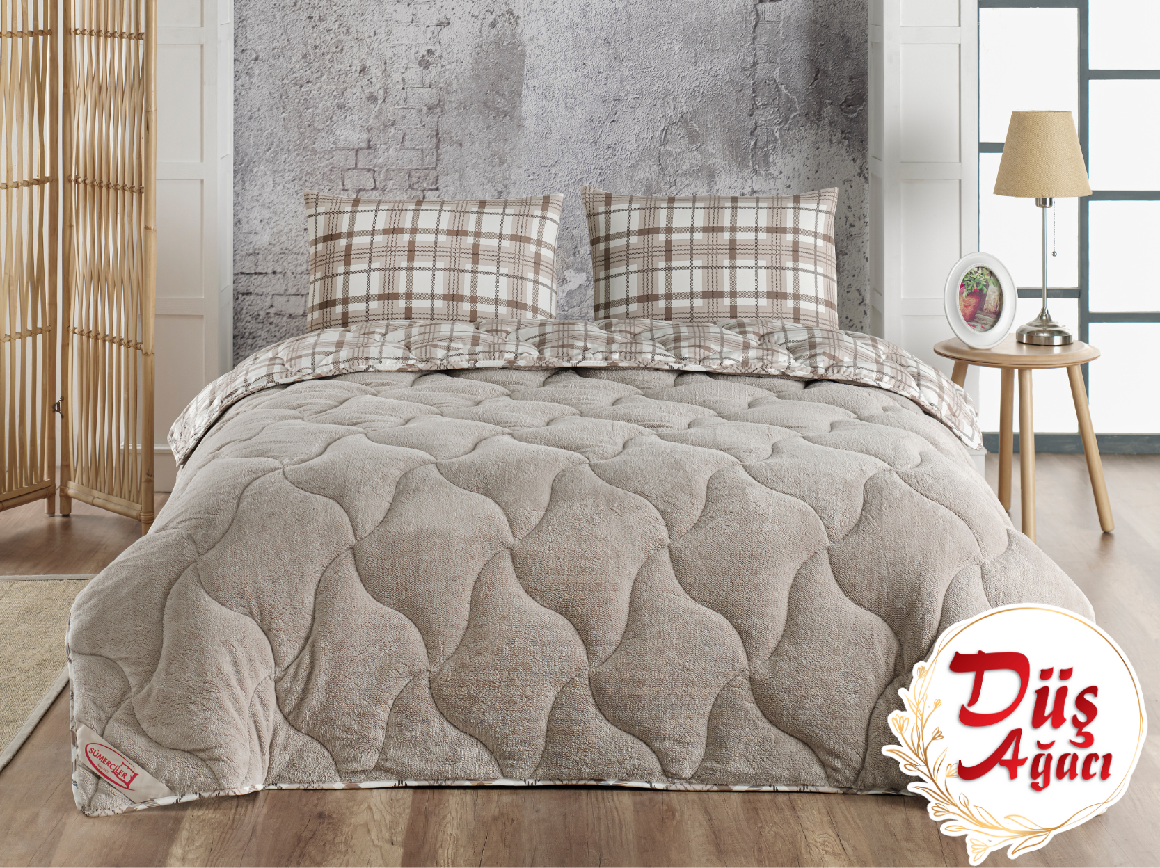 Welsoft Plaid Padded Quilt